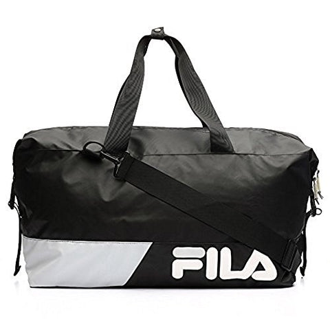 Fila Unisex Obi Medium Holdall Bag, Black, Vapor Blue, White, One Size