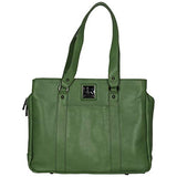 Kenneth Cole Reaction Hit Women's Pebbled Faux Leather Triple Compartment 15" Laptop Business Tote, Kelly Green