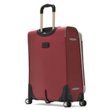 Olympia Luggage  Tuscany 25 Inch Expandable Vertical Rolling Luggage Case,Red,One Size