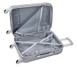 Travelcross Victoria Lightweight Hardshell Spinner Luggage (Silver, 2-Piece Set (20''/28''))