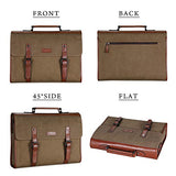 Banuce 13.3 inch Laptop Messenger Bag for Men Vintage Canvas Briefcase Tote Tablet Satchel Shoulder