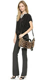 Diane Von Furstenberg Haircalf Sutra Metro Duffel Bag, Leopard