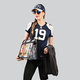 Nfl & Pga Compliant Clear Stadium Security Zippered Shoulder Bag Travel & Gym Tote By Bags For Less