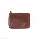 Boconi Becker Zip Around Travel Kit (Whiskey w/ Khaki and Gingham)