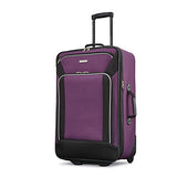 American Tourister Fieldbrook Xlt 4Pc Set (Bb/Wh Dfl/ 21/25 Upright), Purple/Black