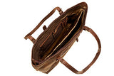 Cuero 16" Brown Leather Women's Bag/handbag/purse/shopping Tote Bag