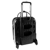 Mckleinusa La Grange 96495 Black Leather Vertical Detachable-Wheeled Ladies' Briefcase