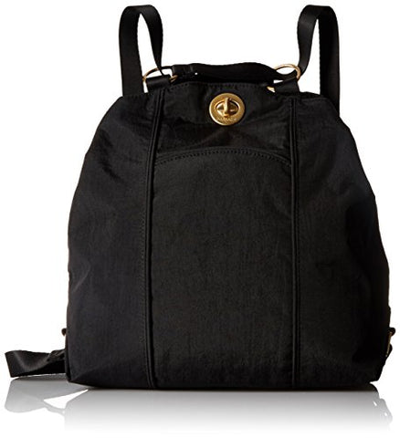 Baggallini Gold International Mendoza Blk Back Pack, Black, One Size