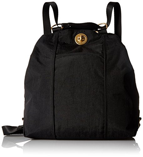 Baggallini Gold International Mendoza Blk Back Pack, Black, One Size