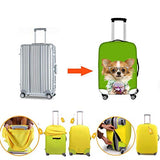 Travel Luggage Cover Suitcase Protector,Abstract,Blue Yellow Circles in Modern Design Grunge Inspired Ombre Style Round Shapes Decorative,Sky Blue Yellow，for TravelL 25.9x37.8Inch