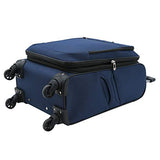 Travelers Club 20 Inch Carry On, Navy Blue