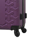 Mia Toro Italy Molded Art Braid Hard Side 28 Inch Spinner, Grape