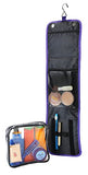 Travel hang up wash bag with 20x20x5cm detachable toiletry bag perfect for cabin hand luggage