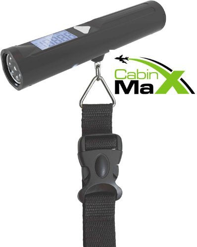 Cabin Max Digital Portable Travel Luggage Scale with 8 LED Torch