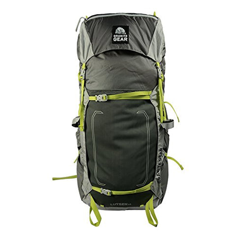 Granite Gear Lutsen 55 Backpack, Large/X-Large, Flint/Chromium/Neolime