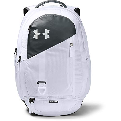 Under Armour Hustle 4.0 Unisex Adult Backpack Academy Blue Silver 