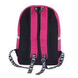 Damara Womens Canvas Hollow Out Whale Signature Sport School Bag,Rose