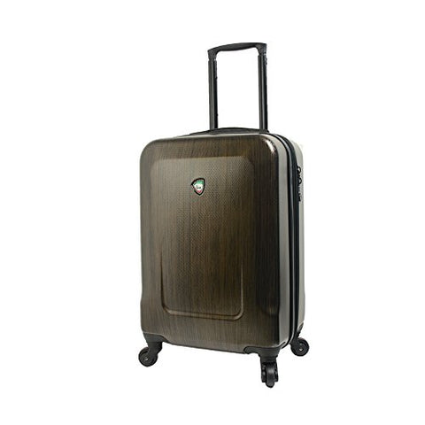 Mia Toro Italy Ingria Hardside Spinner Luggage Carry-on-Coffee