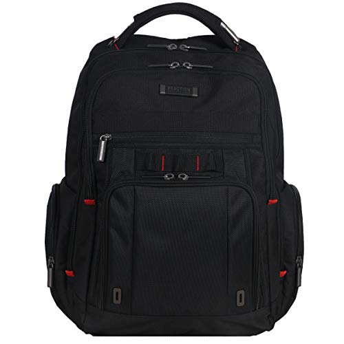 Kenneth Cole Reaction Dual Compartment with USB Port (RFID) Laptop Backpack Black One Size