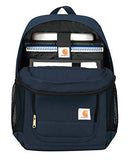 Carhartt Legacy Standard Work Backpack with Padded Laptop Sleeve and Tablet Storage, Navy, Medium