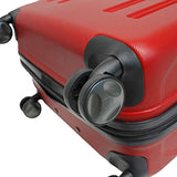 Kenneth Cole Reaction 8 Wheelin Expandable Luggage Spinner Suitcase Medium 25" (Red)