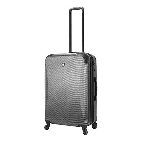 Mia Toro Italy Gaeta Hard Side 26 Inch Spinner Luggage, Black