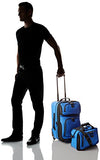 U.S Traveler Rio Carry-On Lightweight Expandable Rolling Luggage Suitcase Set - Royal Blue (15-Inch