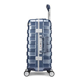 Samsonite Framelock Hardside Carry On Luggage with Spinner Wheels, 20 Inch, Ice Blue