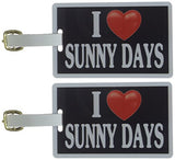Tag Crazy I Heart Sunny Days Two Pack, Black/White/Red, One Size