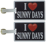 Tag Crazy I Heart Sunny Days Two Pack, Black/White/Red, One Size