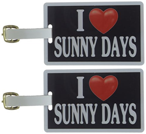 Tag Crazy I Heart Sunny Days Two Pack, Black/White/Red, One Size