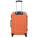 3 Pcs Travel Suitcase Luggage Set Multi-Directional Wheels Size 20" 24" 28" | Orange