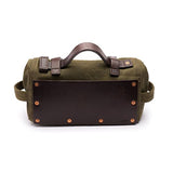 Saddleback Leather Canvas Tool Bag - 24 Oz Waxed Canvas Folding Organizer Bag With 100 Year