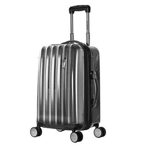 Olympia Luggage Titan 21 Inch Expandable Carry-On Hardside Spinner, Black, One Size