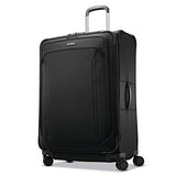Samsonite Lineate Expandable Softside Checked Luggage with Spinner Wheels, 29 Inch, Obsidian Black