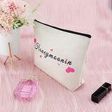 Engagement Gifts for Women Bride Cosmetic Bag Honeymoonin' Wedding Cosmetic Bag Bridal Shower Gifts Bride Makeup Bag Bride Gift Wedding Party Gift Bridal Party Gift and Travel Make Up Pouch
