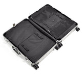 Zero Halliburton Geo Aluminum 3.0 28" 4 Wheel Spinner Travel Case Zrg2528 (Silver)