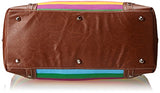 Sydney Love Canvas Stripe Overnight Bag Travel Tote,Multi,One Size
