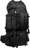 Amazonbasics Internal Frame Hiking Backpack With Rainfly, 75 L, Black