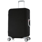 HoJax Spandex Travel Luggage Cover, Suitcase Protector Bag Fits 19-21 Inch Luggage Black