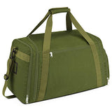 Gonex 60L Travel Duffle Bag, Weekender Overnight Duffel Bag with Shoe Compartment Army Green