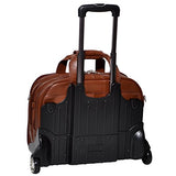 Mckleinusa Damen 80714 R Series Leather Detachable-Wheeled Laptop Case (Brown)