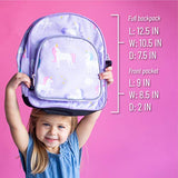 Wildkin 12 Inches Backpack for Toddlers, Boys and Girls, Ideal for Daycare, Preschool and Kindergarten, Perfect Size for School and Travel, Mom's Choice Award Winner, Olive Kids (Unicorn)