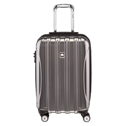 Delsey Luggage Helium Aero Carry-On Spinner Trolley, Titanium, One Size