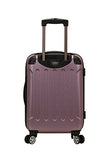 Rockland London Hardside Spinner Wheel Luggage, Pink, Carry-On 20-Inch