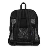 JanSport Mesh Pack Backpack Mesh Bag Black Bundle with a Lumintrail Memo Pad