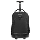 J World New York Sunny Rolling Backpack, Black, One Size
