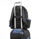 Tpro Bold 2.0 2 Piece Set (22 Inch Expandable Rollaboard + Computer Backpack), Black/Navy