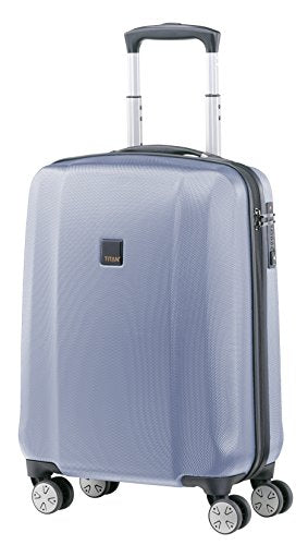 Titan Xenon Polycarbonate Hard Spinner Luggage - German Designed (Small, Bluestone)