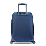 Samsonite Flexis Expandable Softside Carry On Luggage with Spinner Wheels, 20 Inch, Carbon Blue